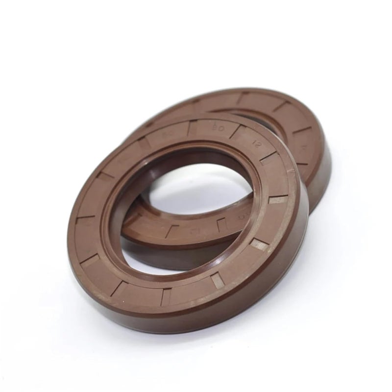 2PCS 24x45x7mm FKM Fluorine Rubber Oil Seal With Spring U Lip Skeleton - Image 1