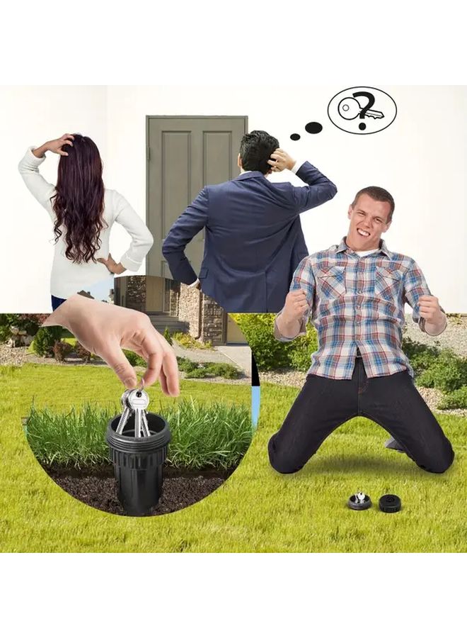 Outdoor Key Safe Box Black Heavy Duty Waterproof Key Holder Locking Mechanism - Image 4