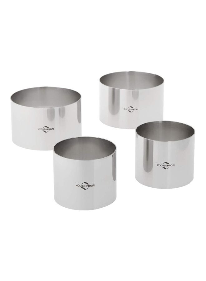 كوشنبروفي طقم قطاعات حلقية من الاستانلس ستيل مكون من 4 قطع - Image 1