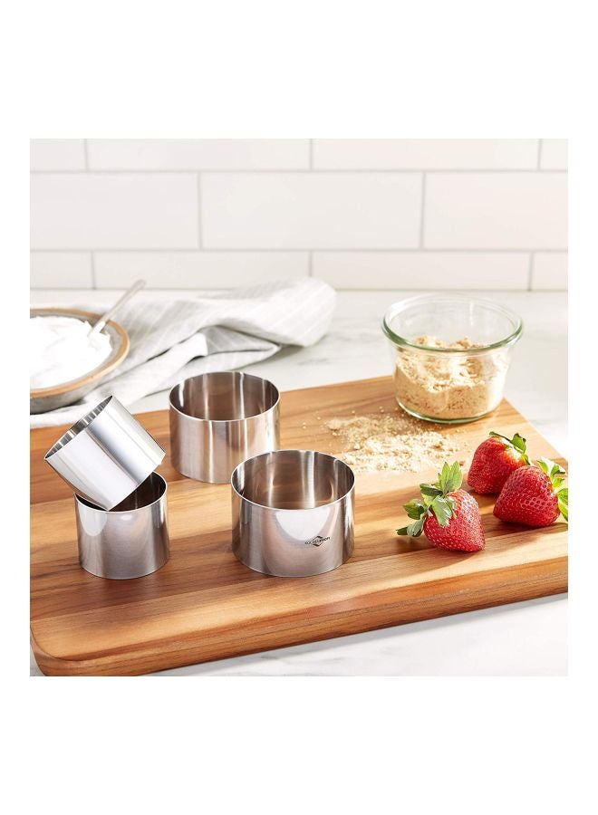 كوشنبروفي طقم قطاعات حلقية من الاستانلس ستيل مكون من 4 قطع - Image 2