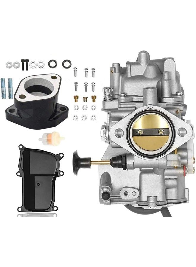 JOD YFM350 Carburetor for Yamaha 1987-1990 & 1992-1995 Moto-4 350 YFM350/1987-2004 Warrior 350 YFM350/1987-1998 Big Bear 350 YFM350/1996-1998 Kodiak 400 YFM400/1995 Wolverine 350 YFM35F +Intake Manifold - Image 1
