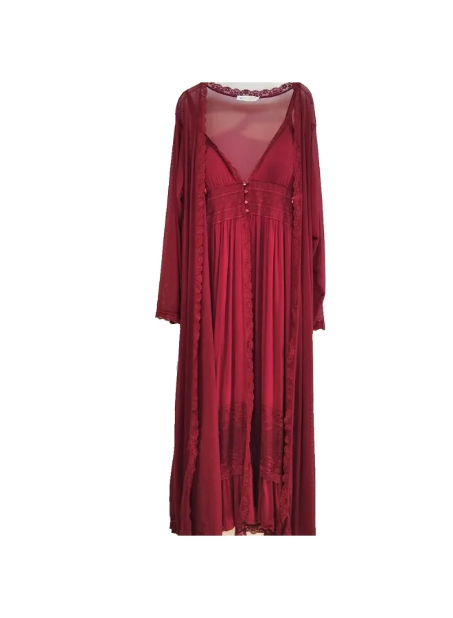 Caprisious Elegant Lace Nightgown and Robe Set – Soft & Comfortable Women’s Sleepwear