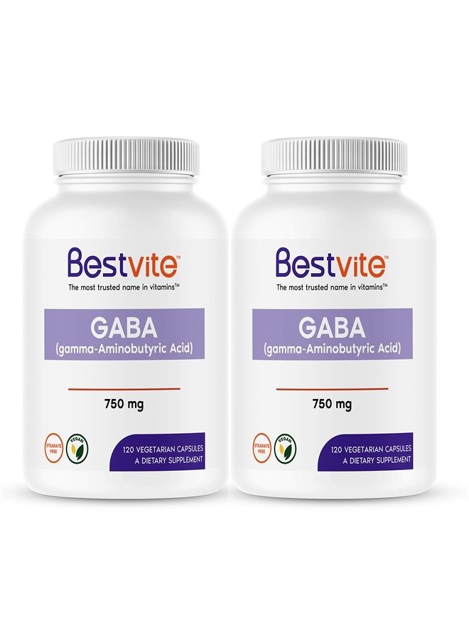 BESTVITE جابي 750 ملغ لكل كبسولة (240 كبسولة نباتية) (120 × 2) - بدون ستيرات - بدون مواد حشو - نباتي - خالي من الجلوتين - غير معدّل وراثيًا - Image 1