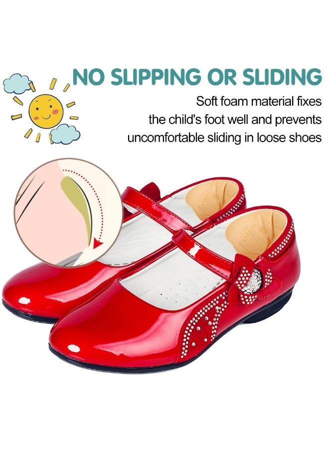 3 Pairs (6pcs) 6mm Self,Adhesive Heel Grips for Kids,Soft Cushion Pads for Shoes Too Big, Prevents Blisters (Girls & Boys) - Image 4