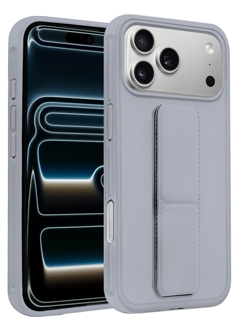 2 Packs Premium PU Leather Case for iPhone 17 Pro Max with Stand Function Shockproof and Anti Scratch Finger Grip with 3D Screen Protector - Image 3