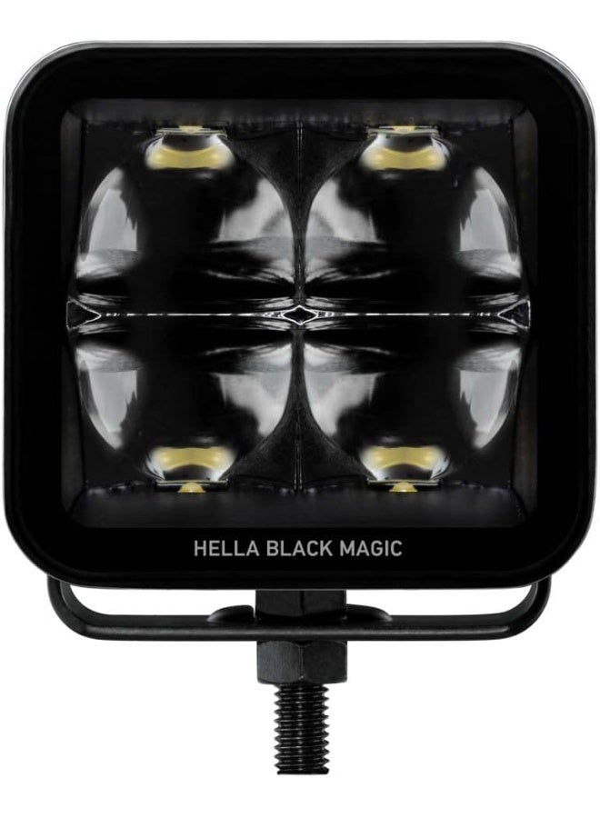 HELLA Black Magic LED Cube Kit 3.2" - LED Off Road Driving Lights 2Pcs - Spot LED Pods for Jeep Truck SUV ATV with DT Cable and Wiring Harness  - Image 3