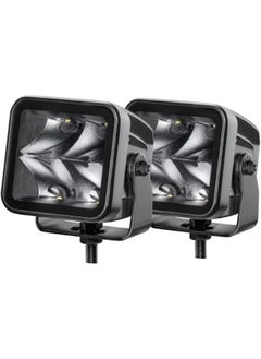 HELLA Black Magic LED Cube Kit 3.2" - LED Off Road Driving Lights 2Pcs - Spot LED Pods for Jeep Truck SUV ATV with DT Cable and Wiring Harness  - Image 1
