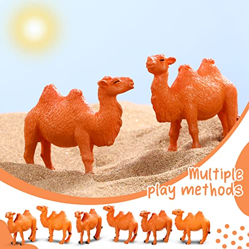 Charniol 24 Pcs Camel Figurines Hand Painted Miniature Animal Statue Desert Camel Figures Animal Figurines Toys Models for Table Desktop Cake Toppers Collection Home Ornaments Decor - Image 3