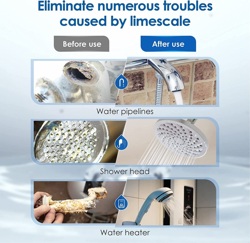 Waterdrop AP431 AP430SS Whole House Scale Inhibitor Filter, Heater Softener System, Prevent Scale Build Up On Hot Water Heaters, Pipes and Boilers - Image 1