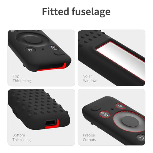 AKSHFETH Silicone Cover for 5.59 Inch Samsung BN59-01455a BN59-01432J Samsung Solar Cell Remote Control Cover 2023 8K Neo QLED HDR Smart TV Silicone Case (Black) - Image 5