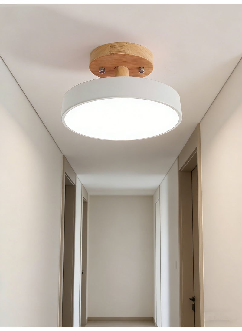 White LED ceiling light, suitable for hallways and bedrooms, 13W - Image 5