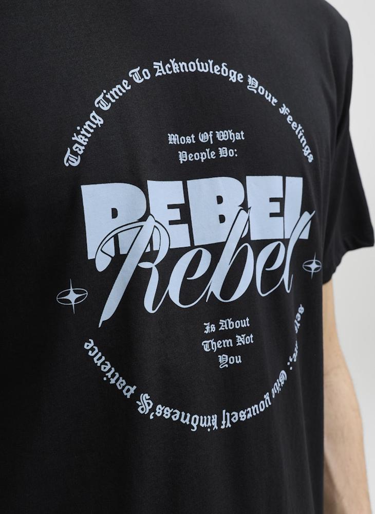 JJ Rebel Rebel Regular Fit Crew Neck T-Shirt - Image 3