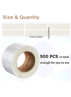 Y&D Label Protector Clear Seals Waterproof for Protecting Barcodes, Numbers, Clothes, Food in Laboratory Library Office Supermarket 500 Pieces 0.59 x 2.16 Inch  - Image 5
