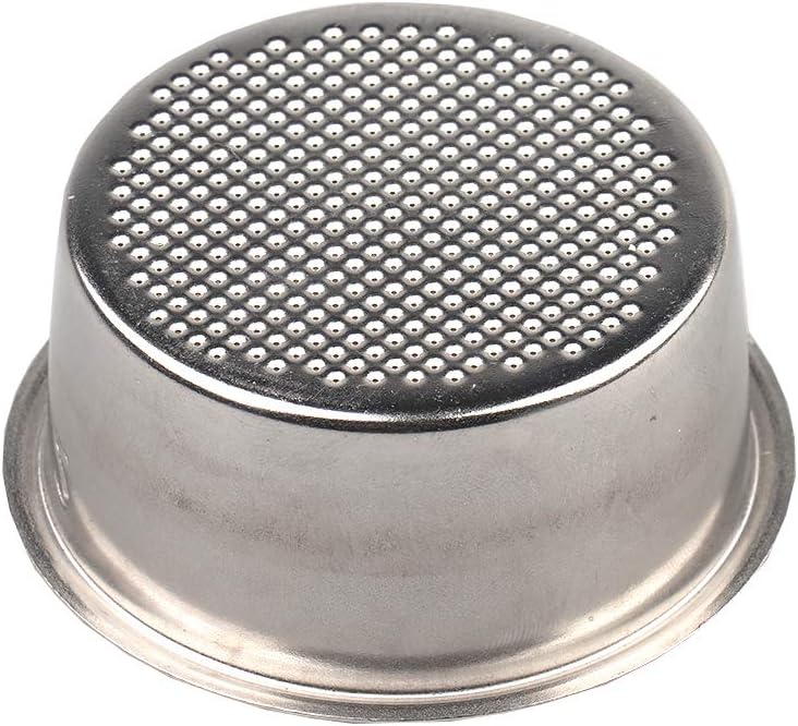 51mm Non-Pressurized Stainless Steel Espresso Filter Basket, Single Wall Cup Replacement for DeLonghi EC155M EC221, Fits 49mm Tamper  - Image 4