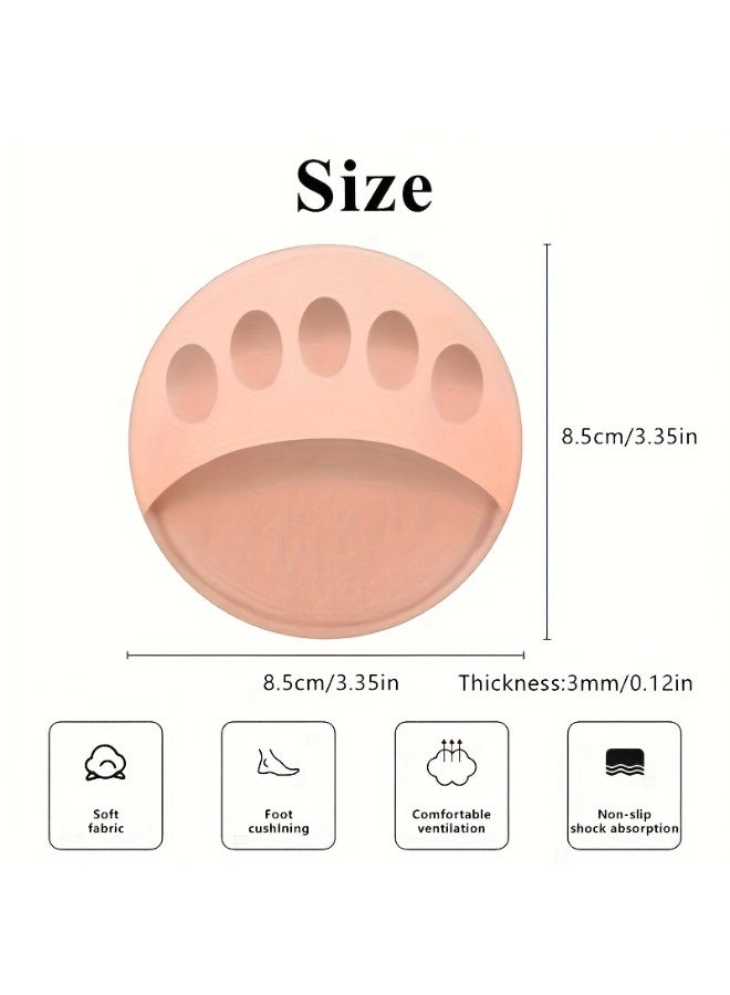 Chabeia 2-Pack Breathable Toe Pads, Forefoot Pad Protectors - Reusable Foot Pads, Foam Pads to Prevent Forefoot Pain and Discomfort (Black) - Image 4