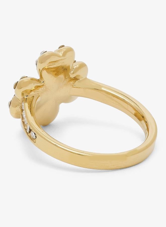 GUESS Lucky Charm Pave Ring - Image 3