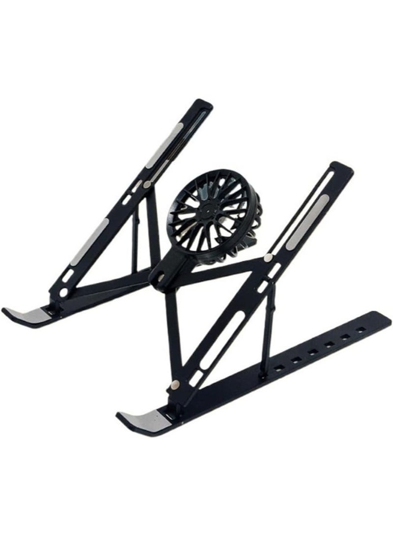 Computer stand notebook folding heat dissipation aluminum alloy stand portable storage lifting notebook stand - Image 1