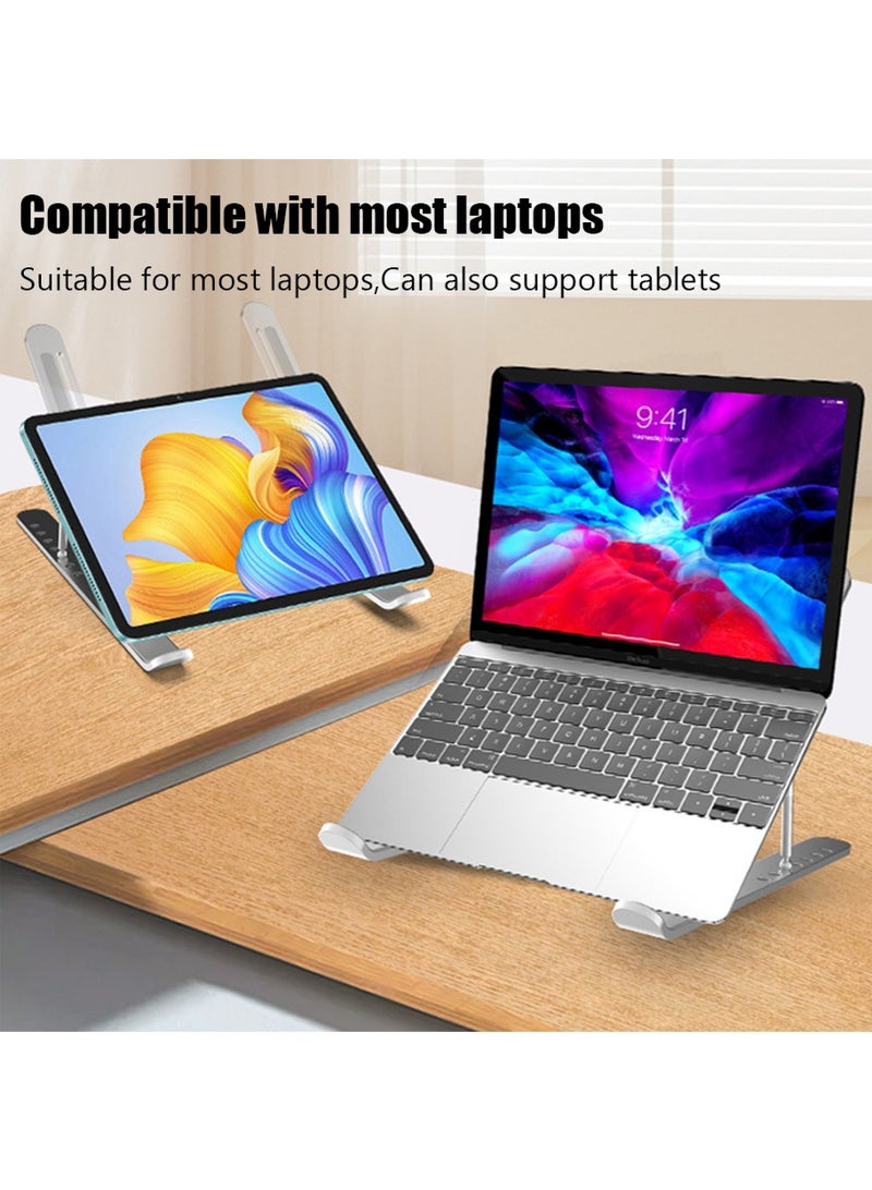Computer stand notebook folding heat dissipation aluminum alloy stand portable storage lifting notebook stand - Image 4