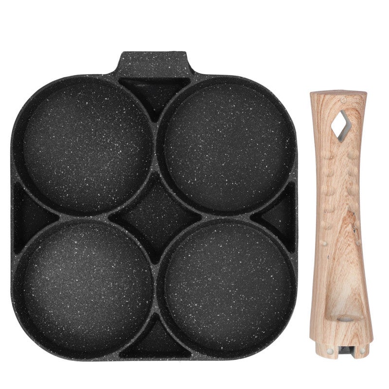 4Hole Frying Pot NonStick Egg Pancake Cooking Pan Cookware For Induction Gas Cooker - Image 5