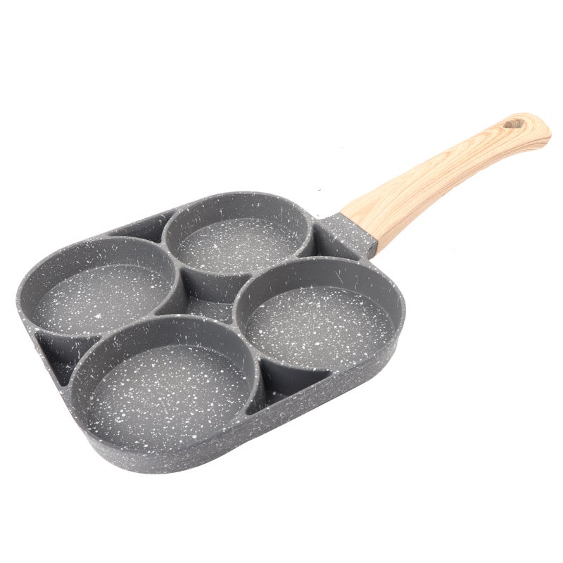 4Hole Frying Pot NonStick Egg Pancake Cooking Pan Cookware For Induction Gas Cooker - Image 1
