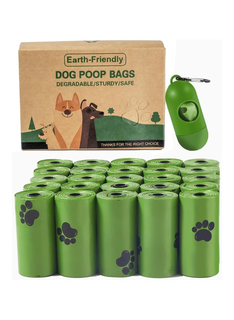 Cuisine Art Dog Bags Pet Supplies for Dogs 20 Rolls, 300pcs, including 1 Green Adjustable Dispenser. Extra Thick and Strong, 100% Leak Proof, Biodegradable Waste Bag - Image 1