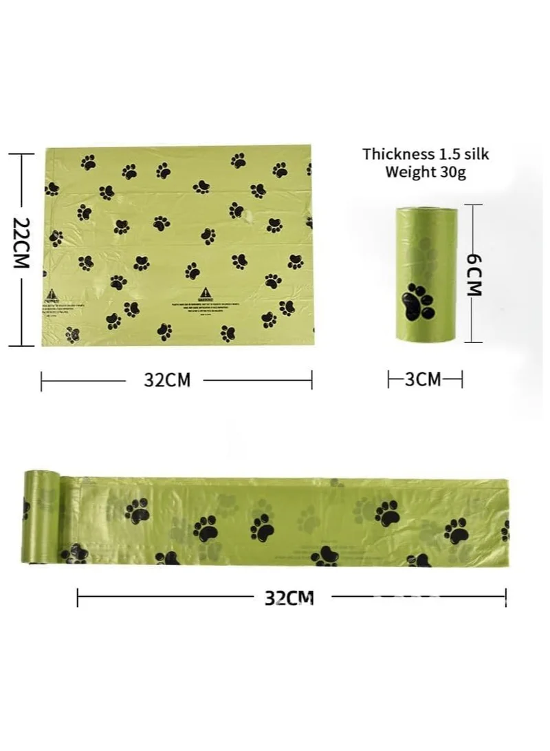 Cuisine Art Dog Bags Pet Supplies for Dogs 20 Rolls, 300pcs, including 1 Green Adjustable Dispenser. Extra Thick and Strong, 100% Leak Proof, Biodegradable Waste Bag