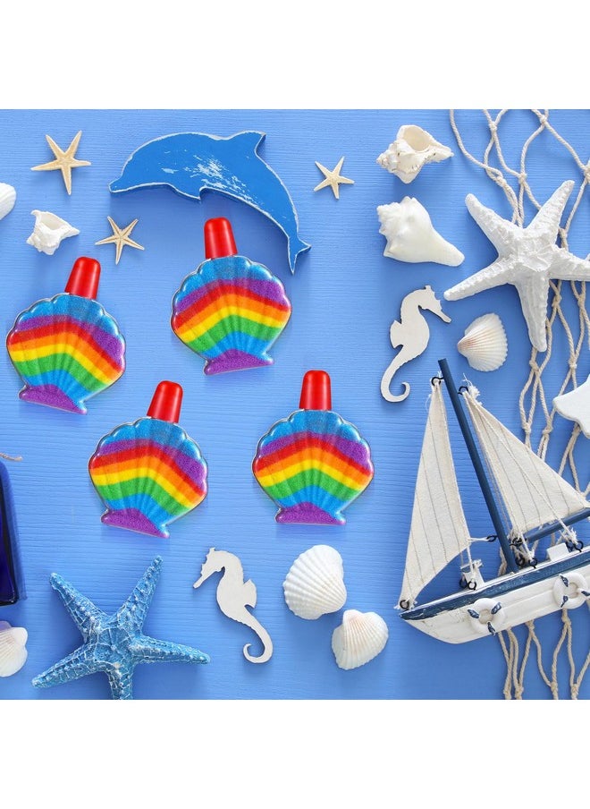 Mifoci 30 Pcs Shell Sand Art Bottle Necklaces Sand Art Kits For Kids Sand Art Containers With Funnels Plastic Sand Bottles For Boys Girls Diy Art Craft Party Supplies, Sand Not Included  - Image 4