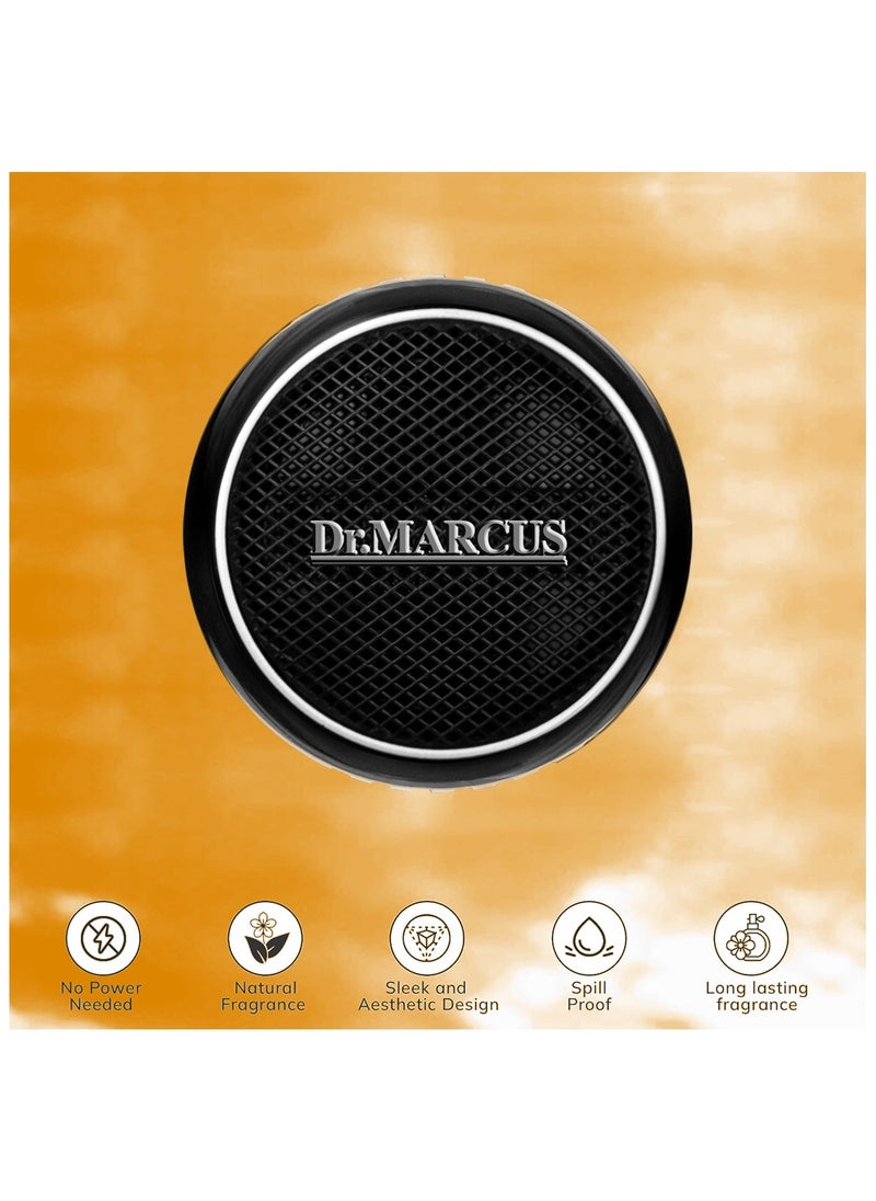 Dr.MARCUS Dr. Marcus Car Air Freshener – Premium Grapefruit Scent, Regulated Vent Clip Design for Long-Lasting Freshness, Stylish Black Compact Air Freshener for Cars, Eliminates Odors and Enhances Driving Experience  - Image 5