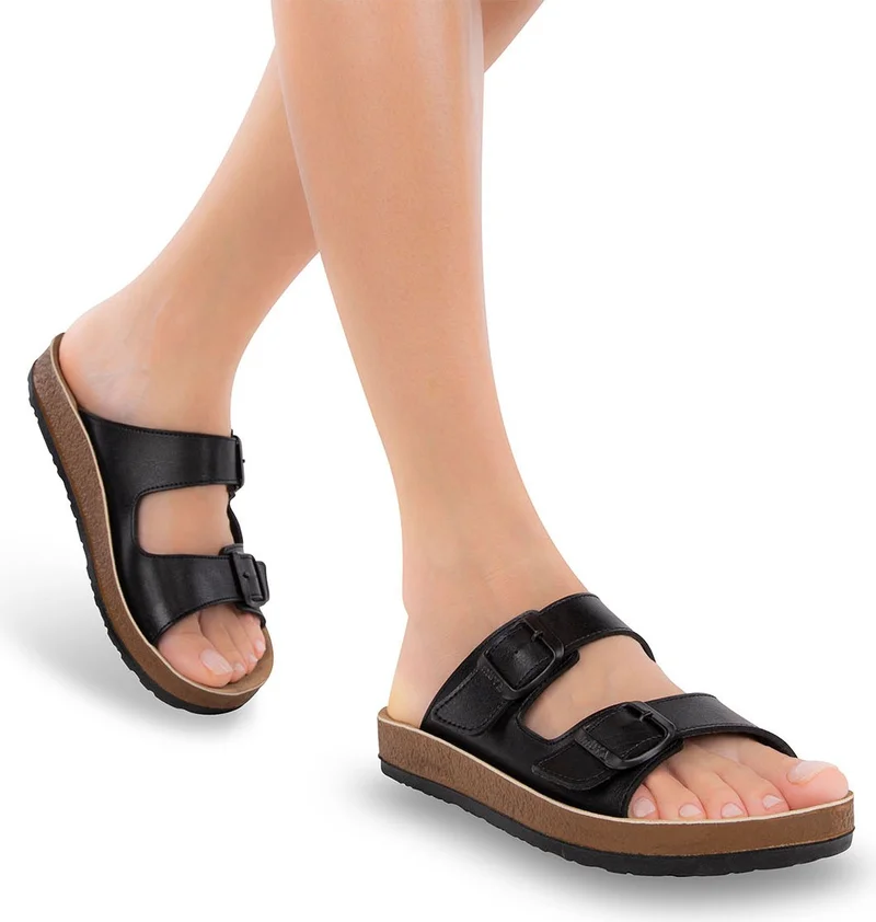 مويا Orthopedix Yuna Anatomical Women's Buckled Slippers 31032