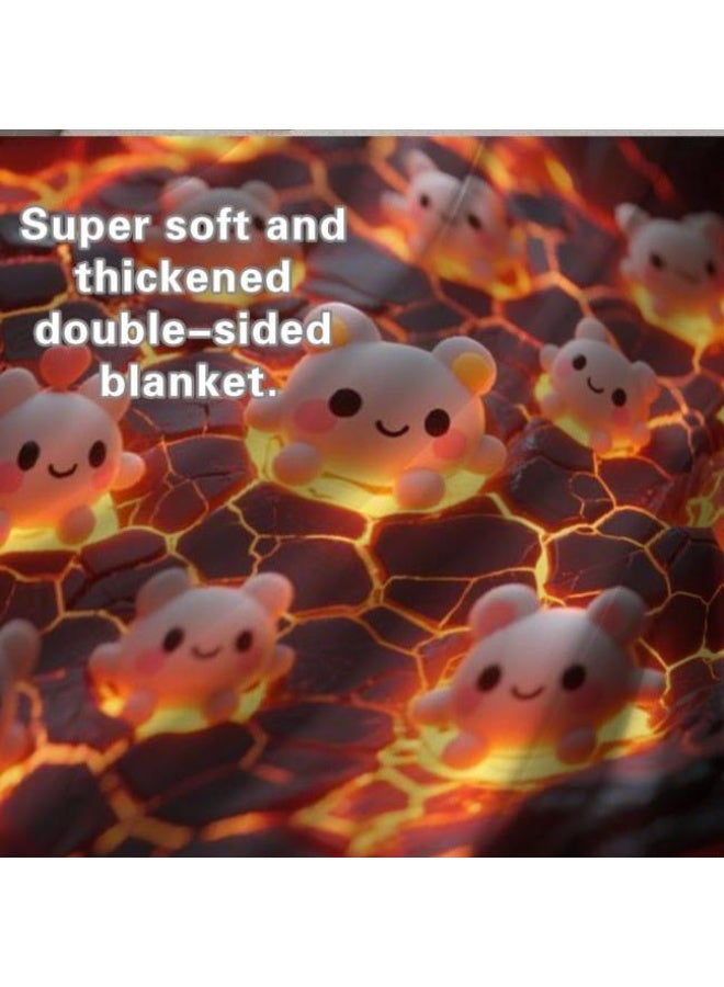 عام بطانية رقيقة من الفانيلا (دافئة ومريحة، ومناسبة للنوم واستخدام الألعاب وإزالة الغبار ومقاومة للرمل) 150 سم * 200 سم - 87 - Image 1