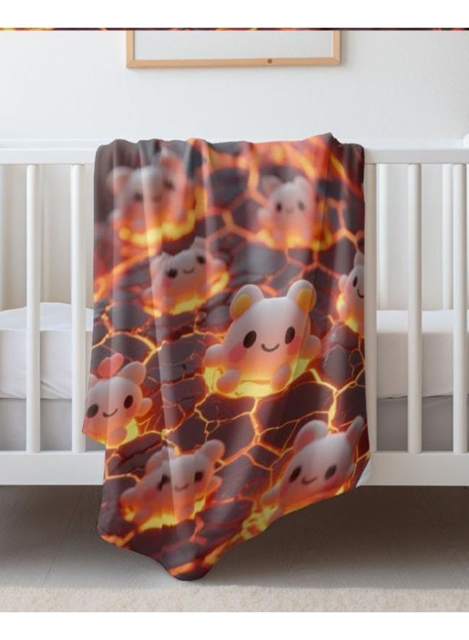 عام بطانية رقيقة من الفانيلا (دافئة ومريحة، ومناسبة للنوم واستخدام الألعاب وإزالة الغبار ومقاومة للرمل) 150 سم * 200 سم - 87 - Image 3