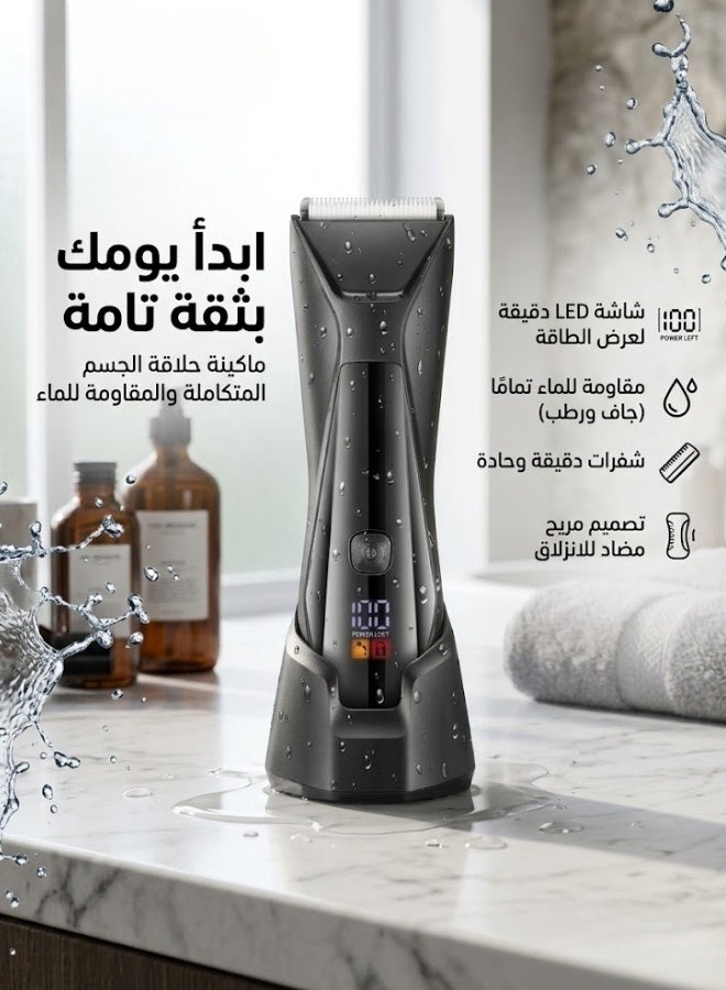 ماكينة حلاقة الجسم والمناطق الحساسة الاحترافية - إصدار الاتحاد الأرجنتيني لكرة القدم المعتمد، مقاومة للماء بشفرات سيراميك - Image 4