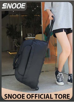 Snooe 24 Inch Fashion Boutique Waterproof Trolley Luggage Suitcase BLACK  - Image 1