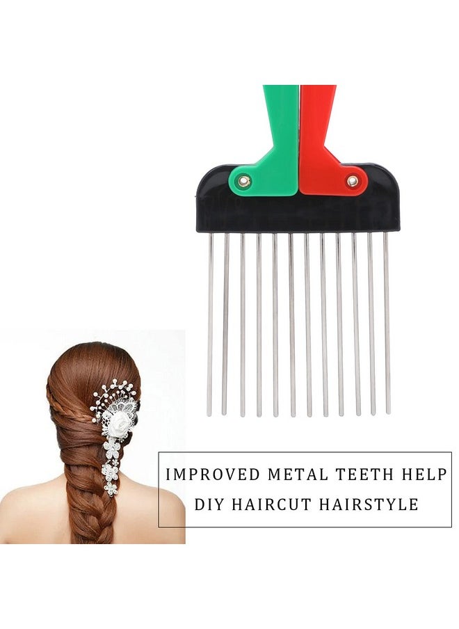 Brrnoo - Afro Hair Comb Afro Comb Plastic Hair Pick Comb Wide Tooth Comb Detangling Hair Comb For Curly Hair Wet Dry Hair Afro Pick Hair Comb Mens Styling Comb Anti Static Hair Brush Wig Braid Comb - Image 1