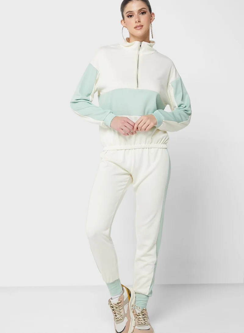 Ginger Color Block Jogger Set