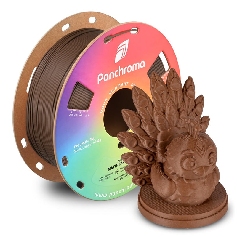 Polymaker Panchroma PLA Filament, Matte Earth Brown 1.75mm 3D Printing Filament, 3D Printer PLA Filament, Fit Most FDM 3D Printers, 1kg Spool (2.2lbs) - Image 1