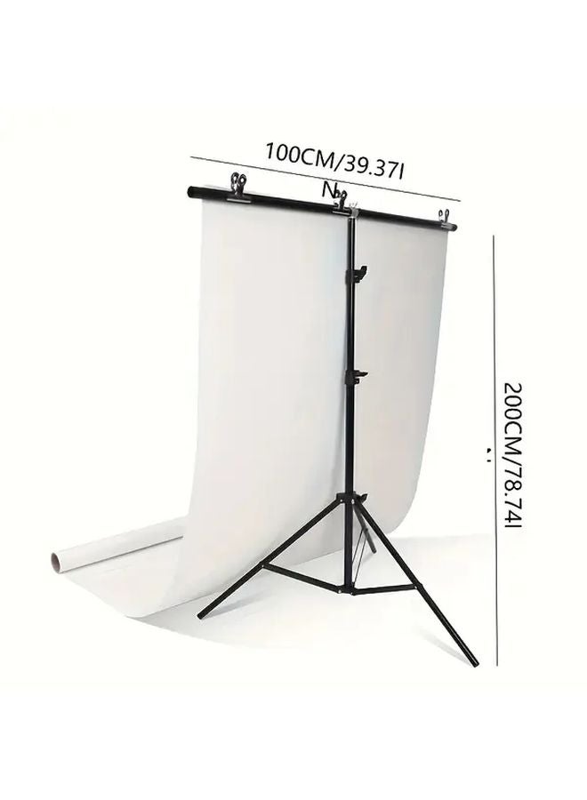 T Type Photography Background Stand Kit 39.37x78.74 Inch Adjustable Tripod Support - Image 4
