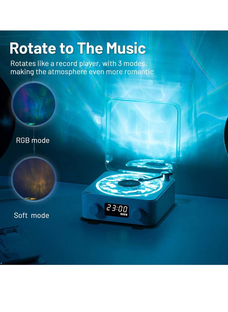 AROAQ Sleep Aid Bluetooth Speaker, Multifunction Stereo Vinyl Record Player With Adjustable Lights, Portable Vintage Aesthetic Design Wireless Subwoofer With Natural Sleep Sounds, (Green) - Image 3