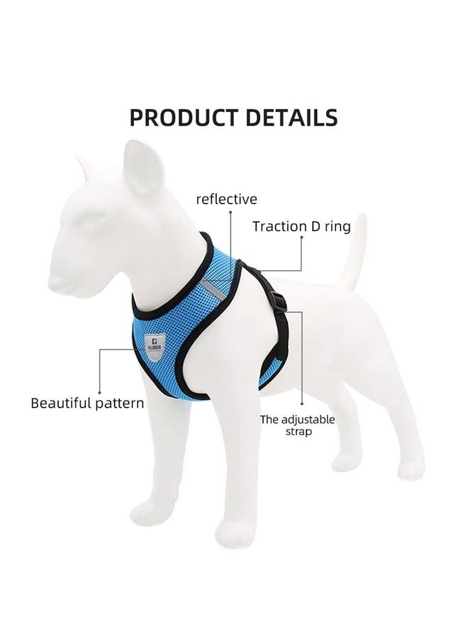 Kuber Industries - Dog Harness With Adjustable Leash|Breathable Polyester Mesh|Large Size|Comfortable No-Pull Grip | Quick Release Buckles | Blue Pet Walking Set | Secure And Stylish Dog Harness - Image 1
