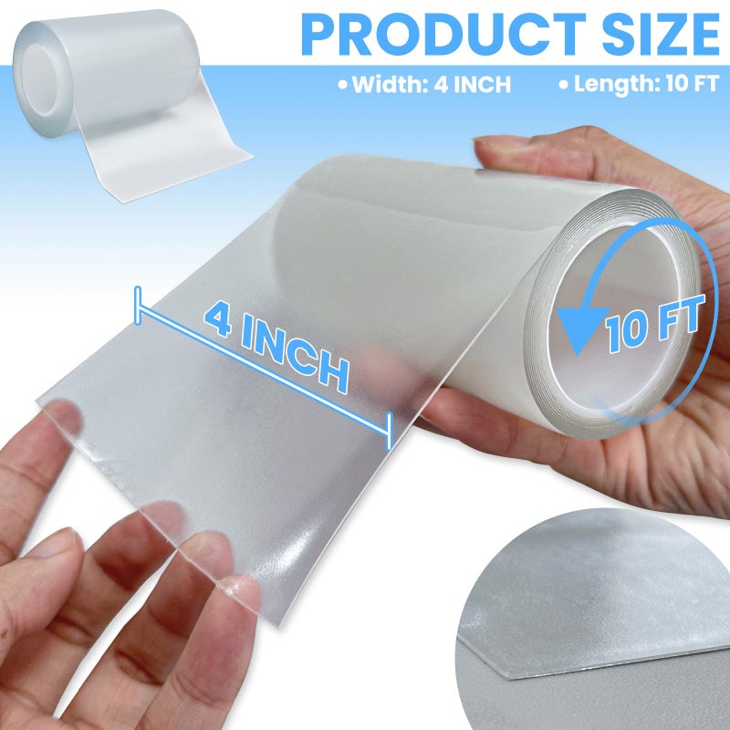 Tikfoam Waterproof Repair Tape for Fabric, Awning, RV Roof, Underbelly, Tarp, Tent, Sail and Boat Cover Outdoor Repair Patch, Heavy Duty, Clear, Multipurpose - Image 2