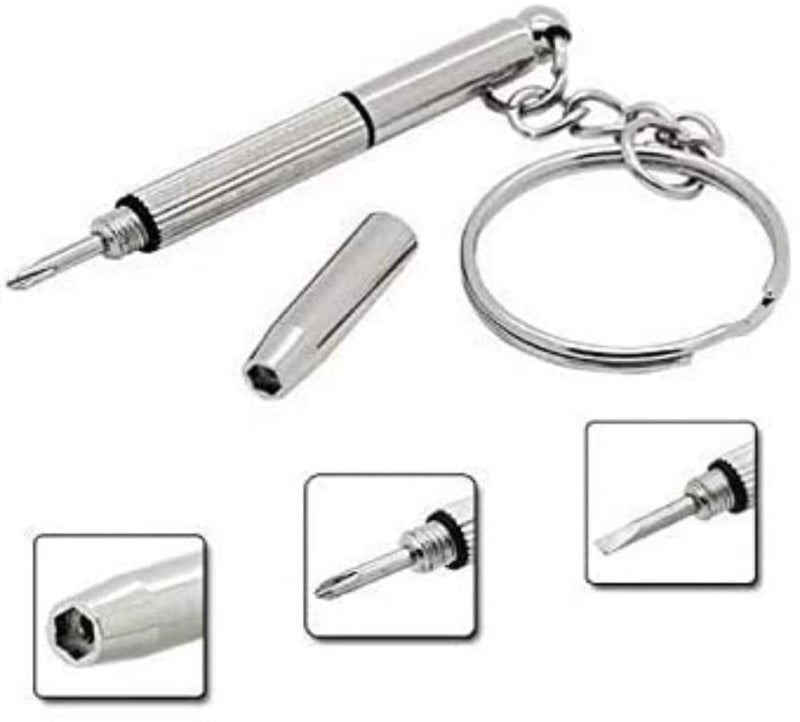 Optify Optify Compact Pocket Mini DIY Screwdriver Repair Kit with Keychain for Eyeglass, Sunglass, Watch, Jewellery, Electronics, Toy - Pack of 2  - Image 5