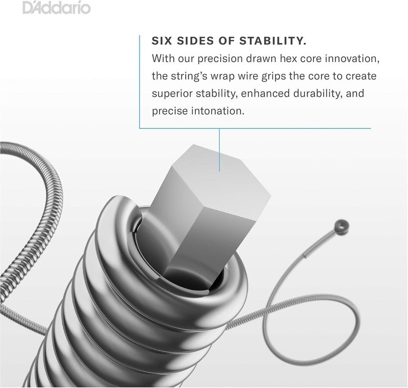 D'Addario أوتار جيتار البيس د'أداريو XL مغلفة بالنيكل - EXL220 - خفيفة جداً 40-95 طويلة المقياس - Image 4