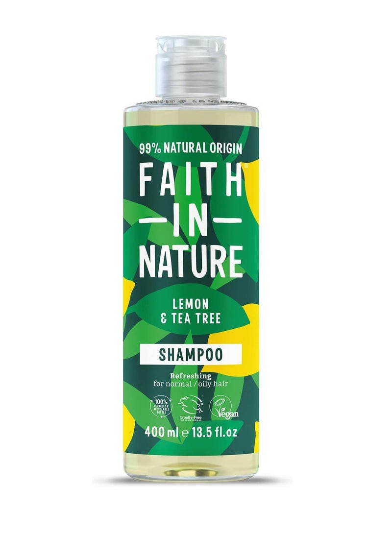 Faith in Nature Lemon And Tea Tree Shampoo For Normal And Oily Hair  - Image 1