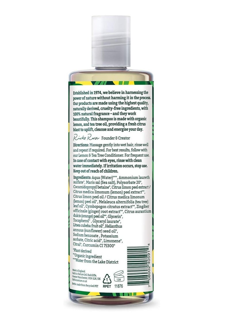 Faith in Nature Lemon And Tea Tree Shampoo For Normal And Oily Hair  - Image 2