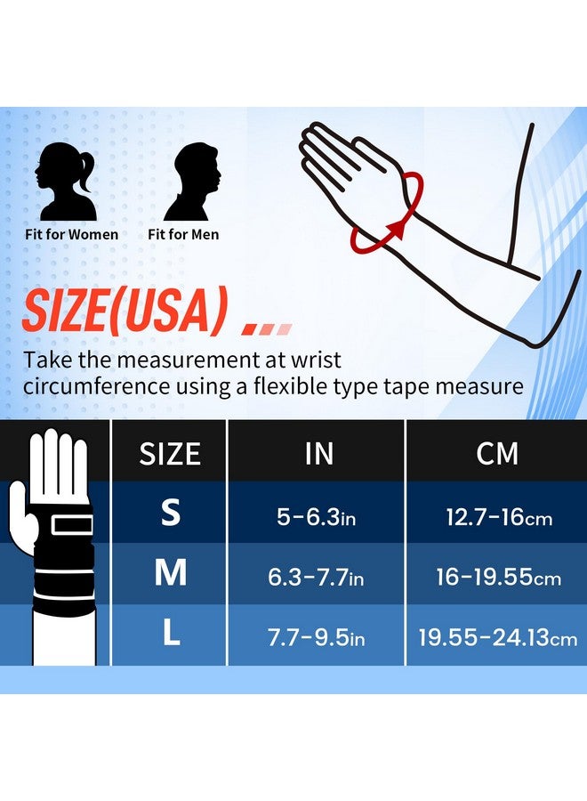 FEATOL 2 Pack Carpal Tunnel Wrist Brace For Work With Wrist Splint, Adjustable Wrist Guard Daytime Support For Women Men, Pain Relief For Pregnancy, Typing, Arthritis, Tendonitis, Right Hand Left Hand, Large - Image 3