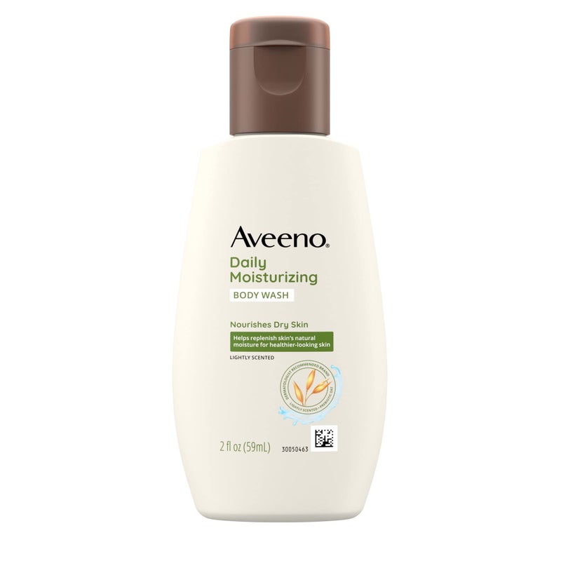 Aveeno Daily Moisturizing Body Wash, Travel Size, 2 Fluid Ounce (Pack of 6) - Image 2
