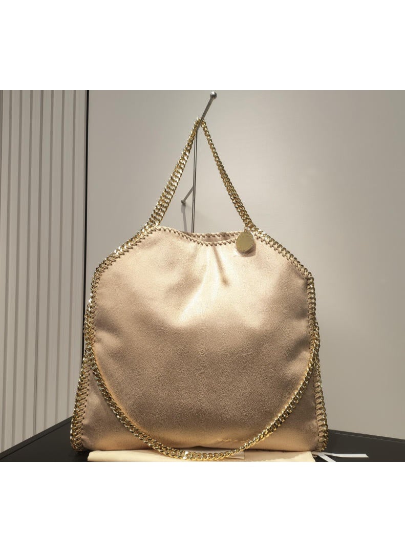 stella falabella chain Fold-Over LARGE size tote bag - Image 3
