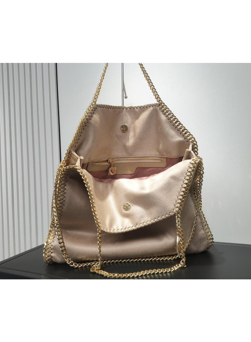 stella falabella chain Fold-Over LARGE size tote bag - Image 4
