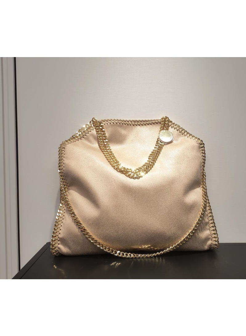 stella falabella chain Fold-Over LARGE size tote bag - Image 1