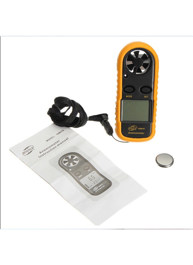 Generic Digital Anemometer Handheld Wind Speed Meter Gauge Accurately Measure Wind Temperature Speed Backlight LCD Digital Weather Meter  - Image 4